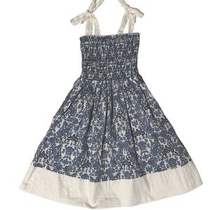 Designer smocked dress. size 5